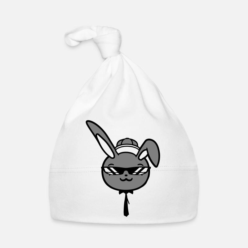 Bunny Sunglasses Cappy Tie Cool Hat Comic Organic Baby Cap