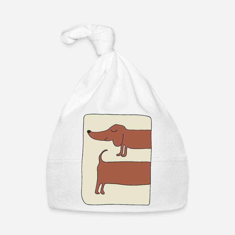 teckel drôle Bonnet bio Bébé