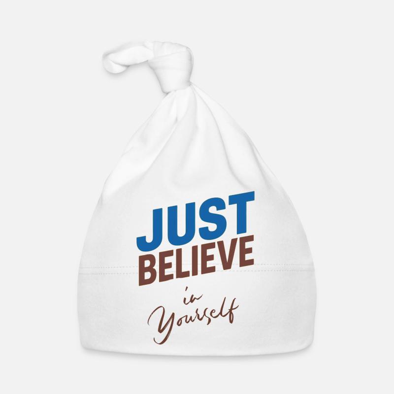 GLAUBE EINFACH AN DICH SELBST Baby Bio-Mütze