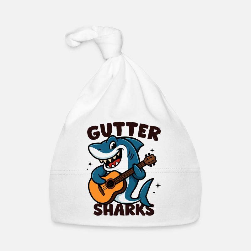 Shark Musician Toad Organic Baby Cap