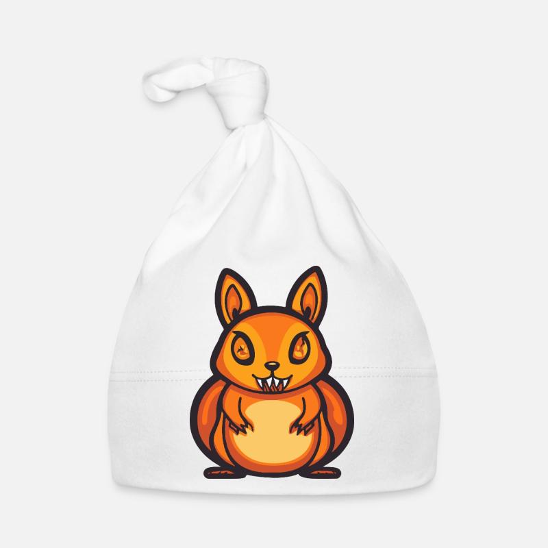 Eichhörnchen Halloween Comic Lustig Baby Bio-Mütze