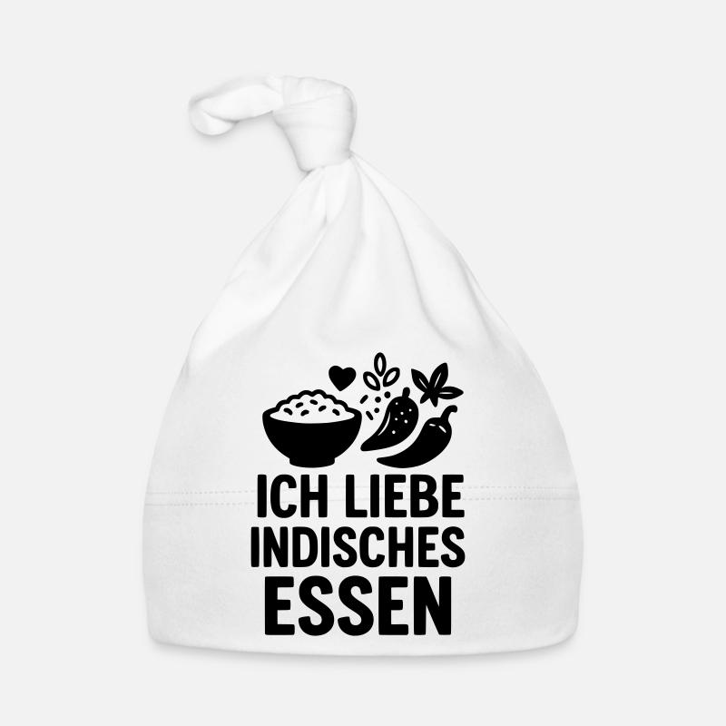 ich liebe indisches Essen Baby Bio-Mütze