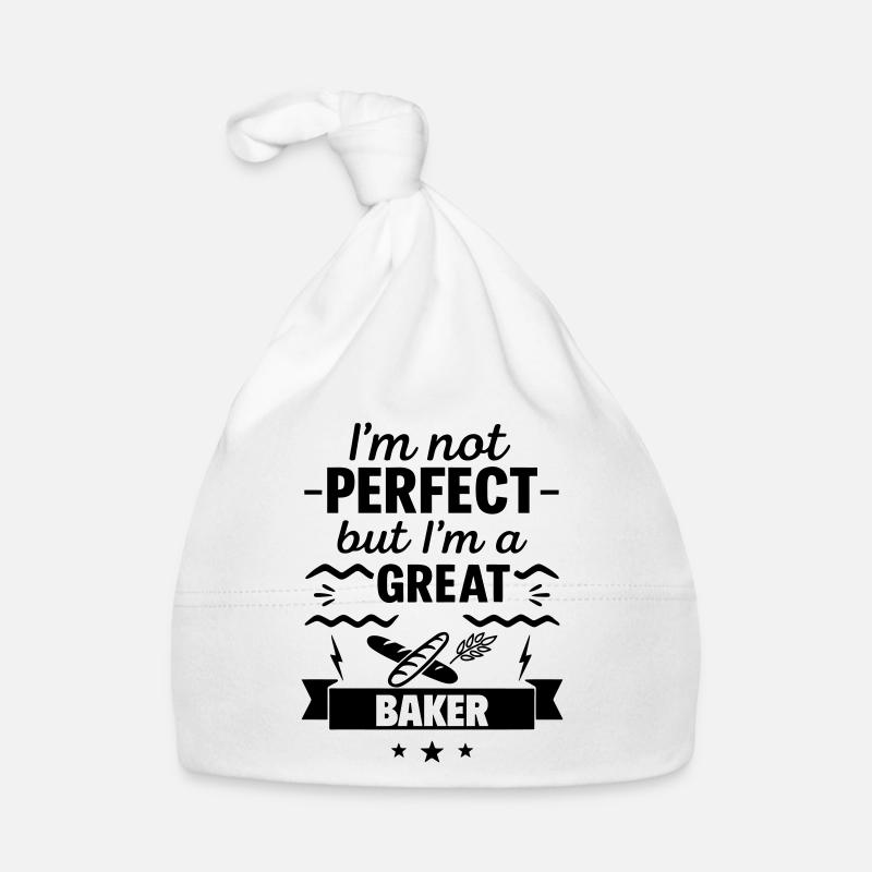 Ich bin nicht perfekt, aber ich bin ein großartiger Bäcker Baby Bio-Mütze