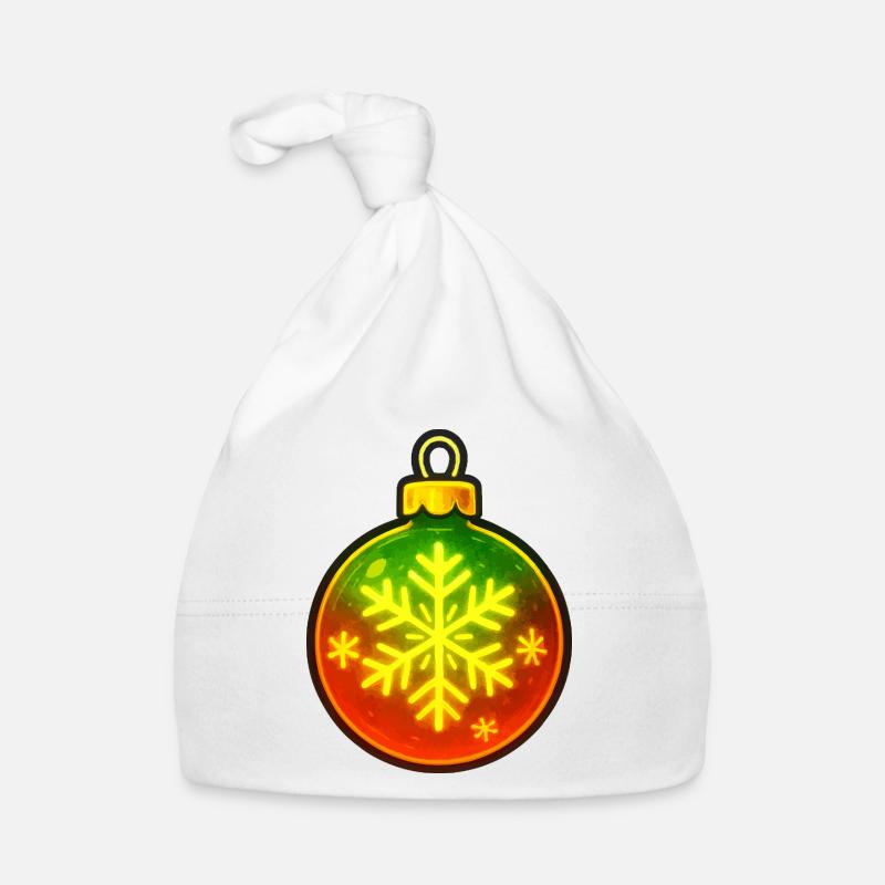 Weihnachtskugel Schneeflocke Ornament Baby Bio-Mütze