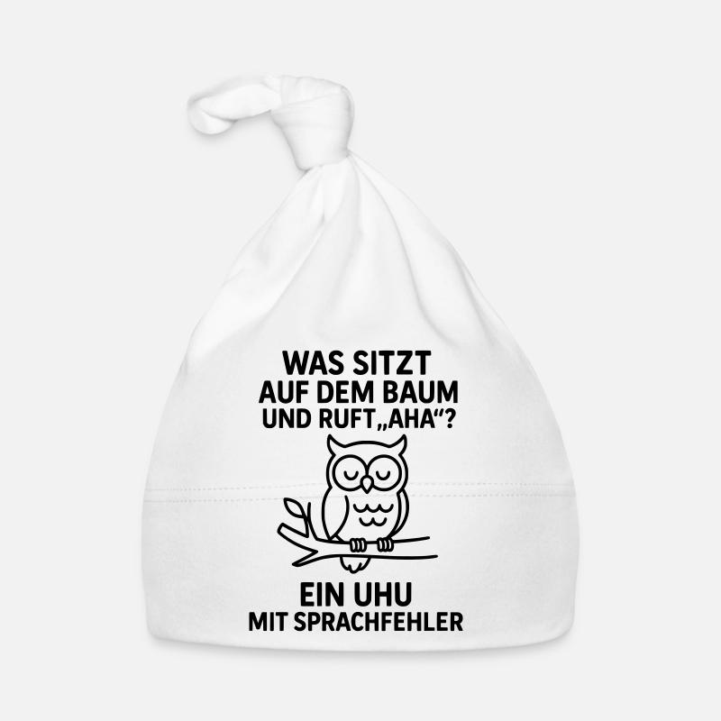 uhu sprachfehler witz Baby Bio-Mütze