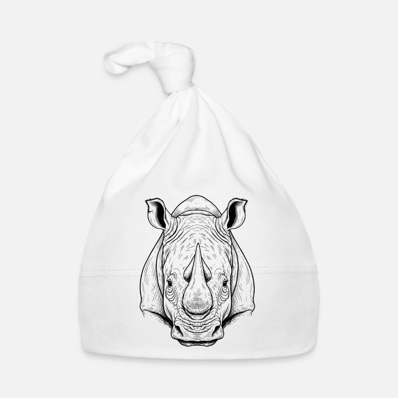Nashorn Baby Bio-Mütze