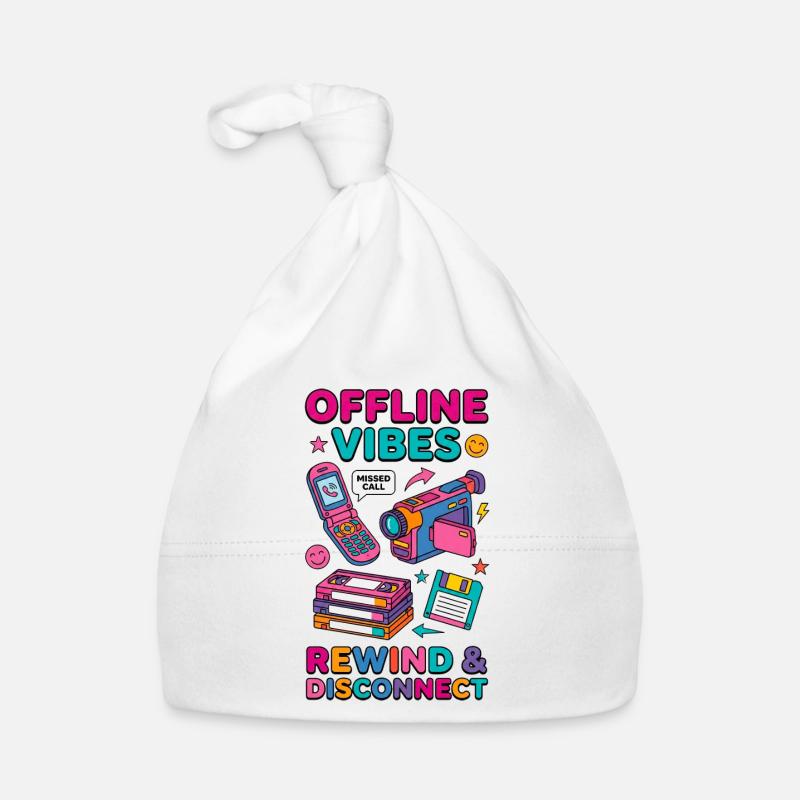 Off-Times - Rétro Vintage Tech des années 90 Bonnet bio Bébé