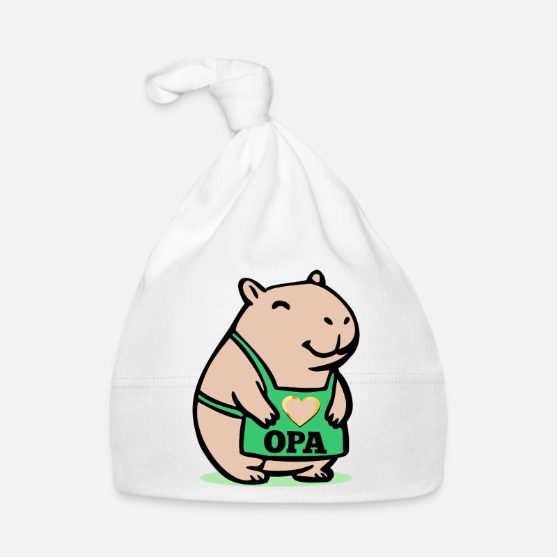 GRAND-PÈRE CHEF CAPYBARA Bonnet bio Bébé