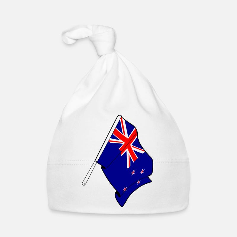 Drapeau néo-zélandais Bonnet bio Bébé