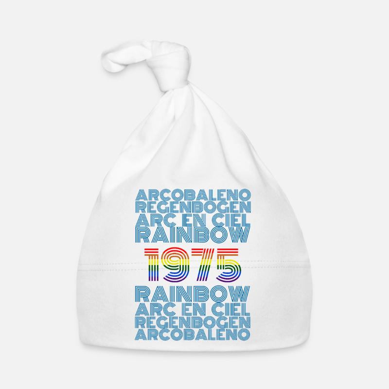 Rainbow 1975 Organic Baby Cap