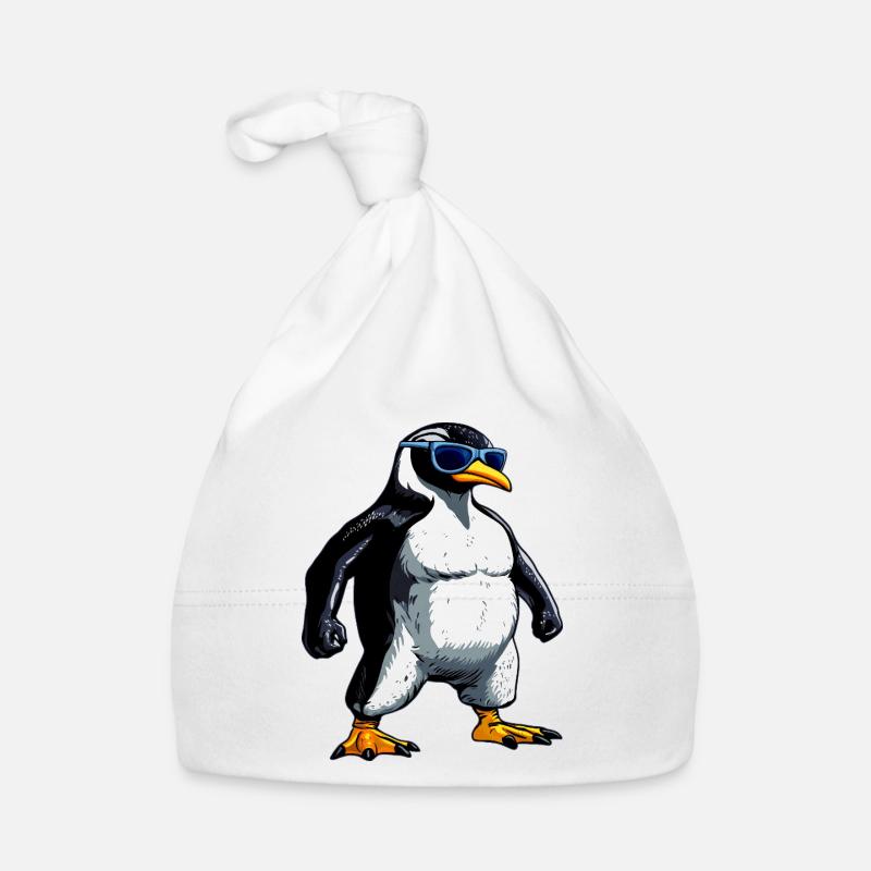 Pinguin Bodybuilder Baby Bio-Mütze
