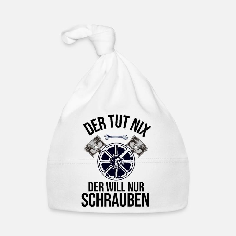 Der tut nix der will nur schrauben  Baby Bio-Mütze