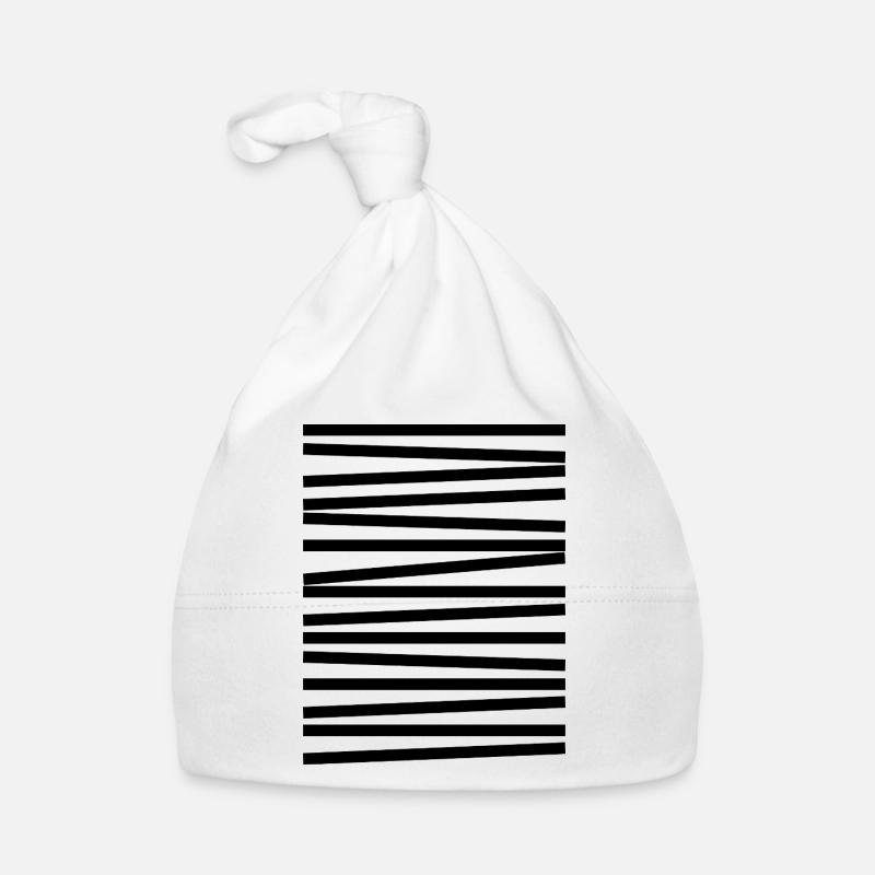 Design mit geometrischen Linien Baby Bio-Mütze