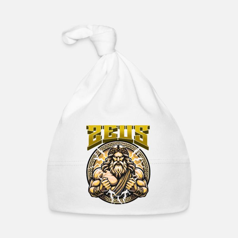 Zeus Kraft: Mythisches Blitzbild Baby Bio-Mütze