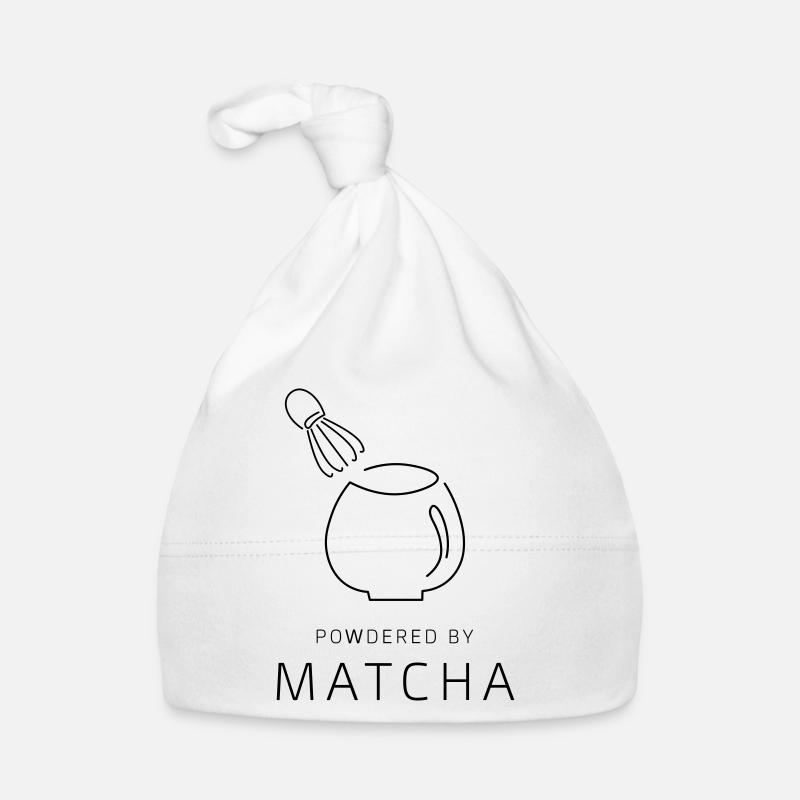 PoudréPorMatcha - Bonnet bio Bébé - blanc