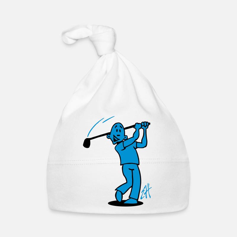 Swing into Laughter: Golf Design Organic Baby Cap