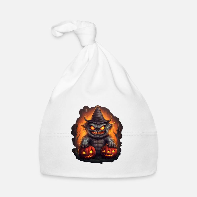 Monstres d’Halloween Bonnet bio Bébé