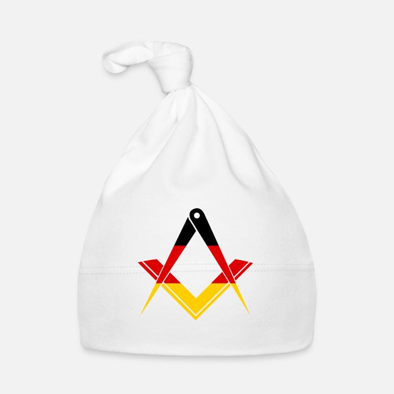 Freemason angles & compasses GERMANY Organic Baby Cap