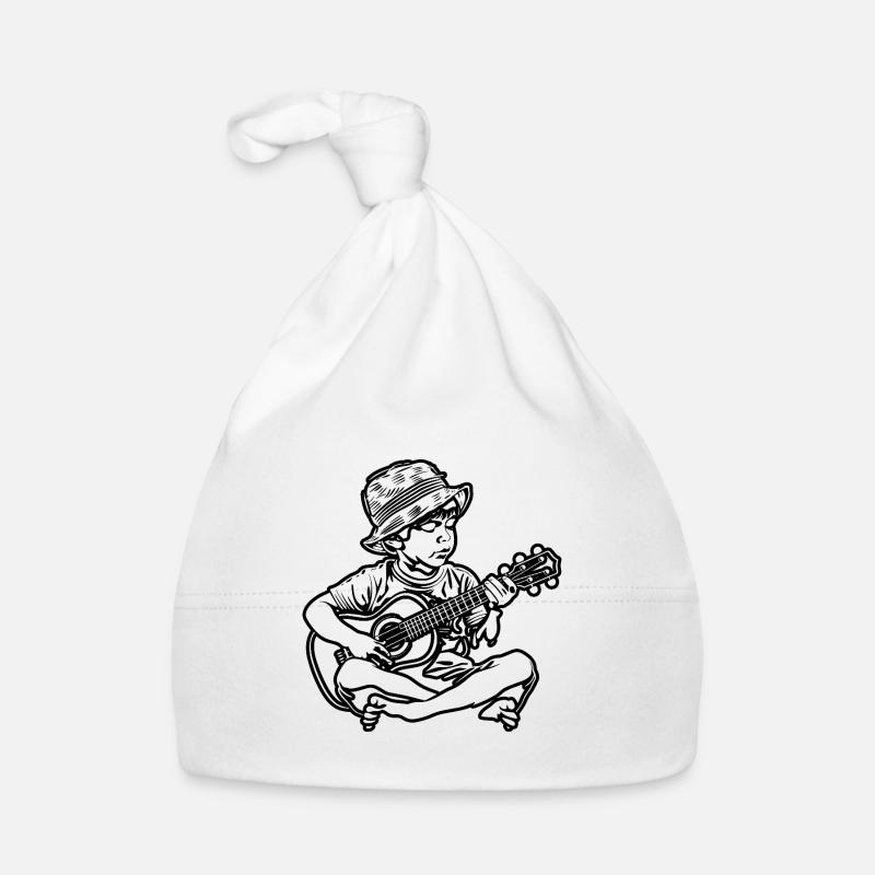 Ukulele Junge Baby Bio-Mütze