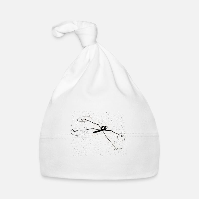 Araignée d'eau drôle d'animal - Bonnet bio Bébé - blanc
