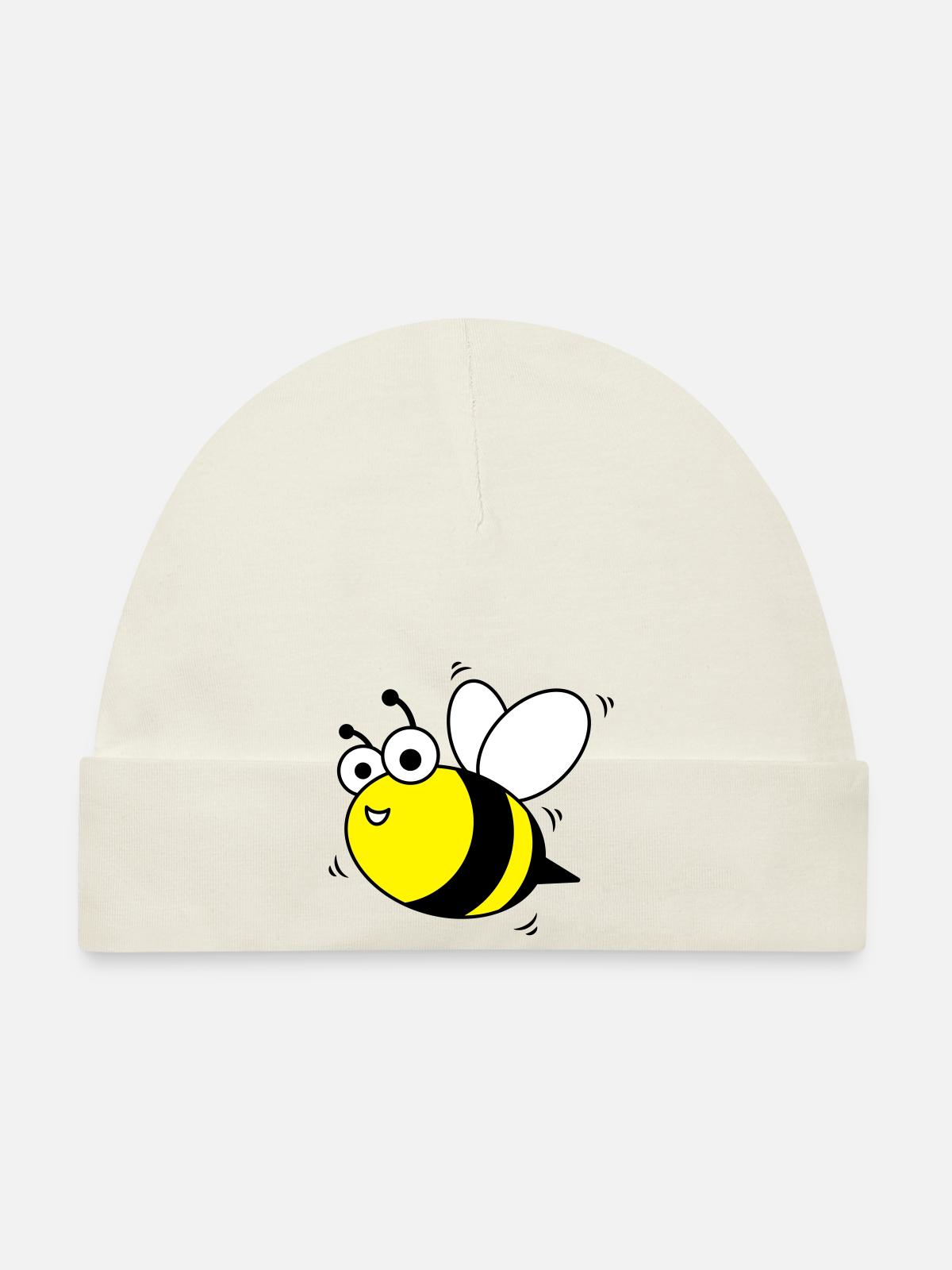 bourdon - Bonnet bio Bébé - blanc - Devant