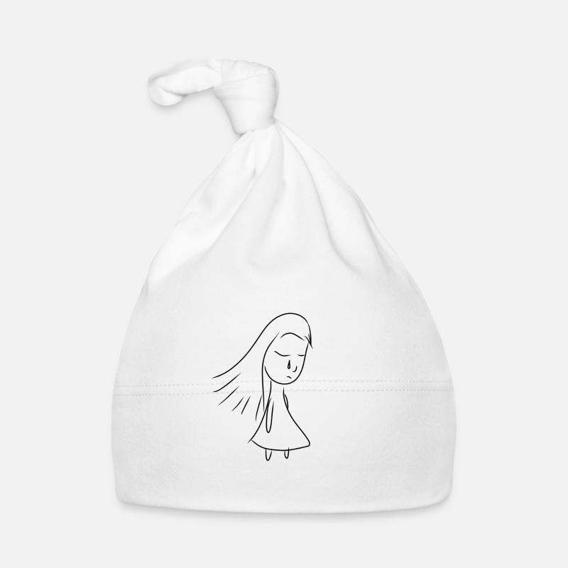 Mädchen traurig Träne weinen Baby Bio-Mütze