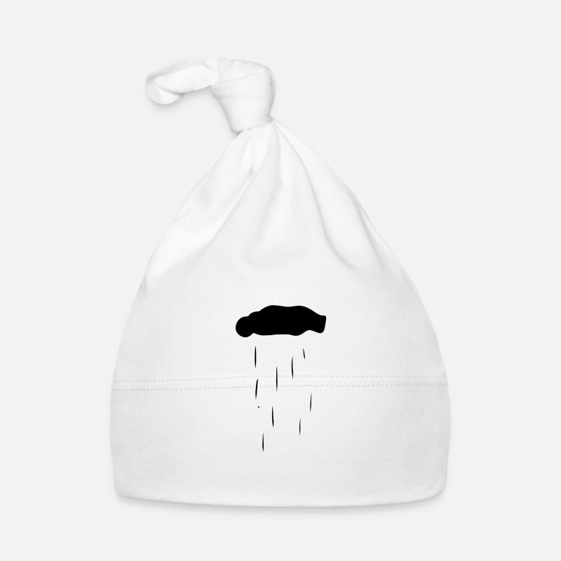 cloud, nature, rain, water Organic Baby Cap