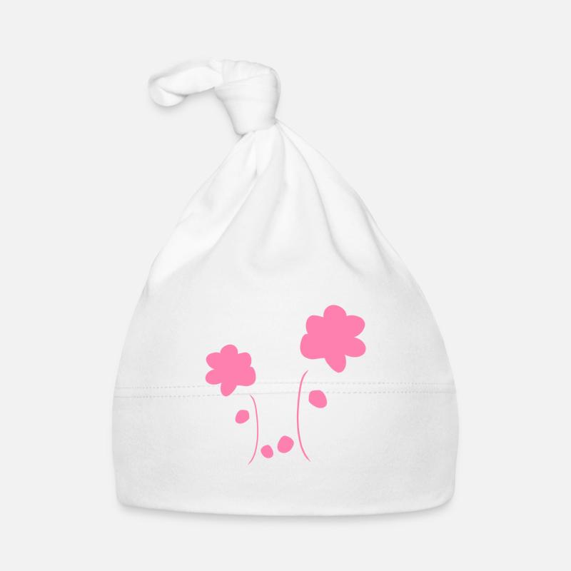 fleur, fleurs, symbole, plante, forme Bonnet bio Bébé