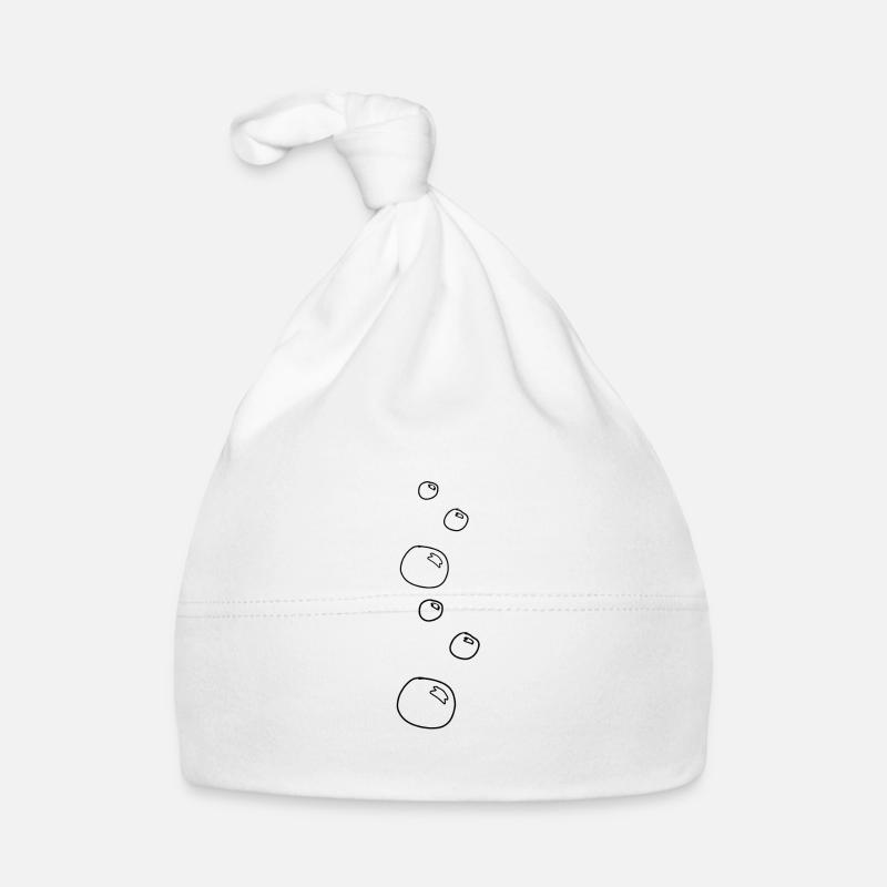 Soap bubbles circles shape water shape Organic Baby Cap
