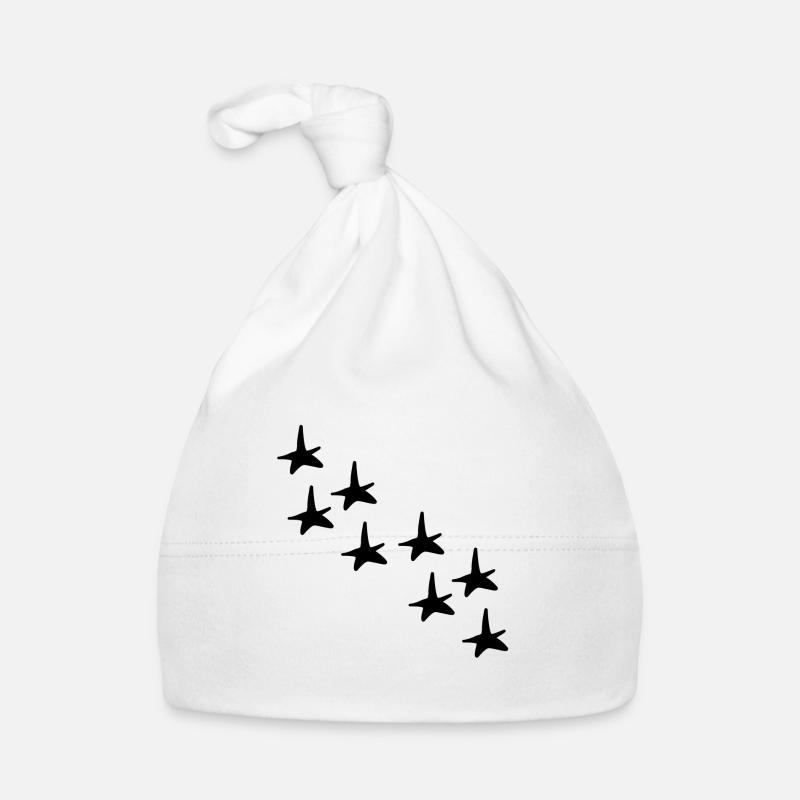 Stars Star Pattern Shapes Icon Organic Baby Cap