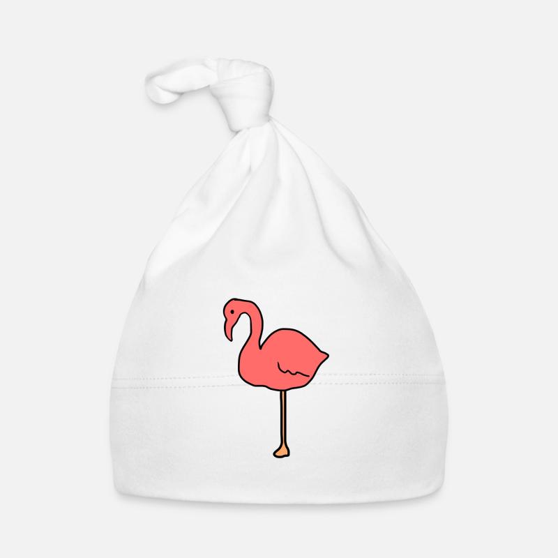 flamingo tier symbol pink rosa Baby Bio-Mütze