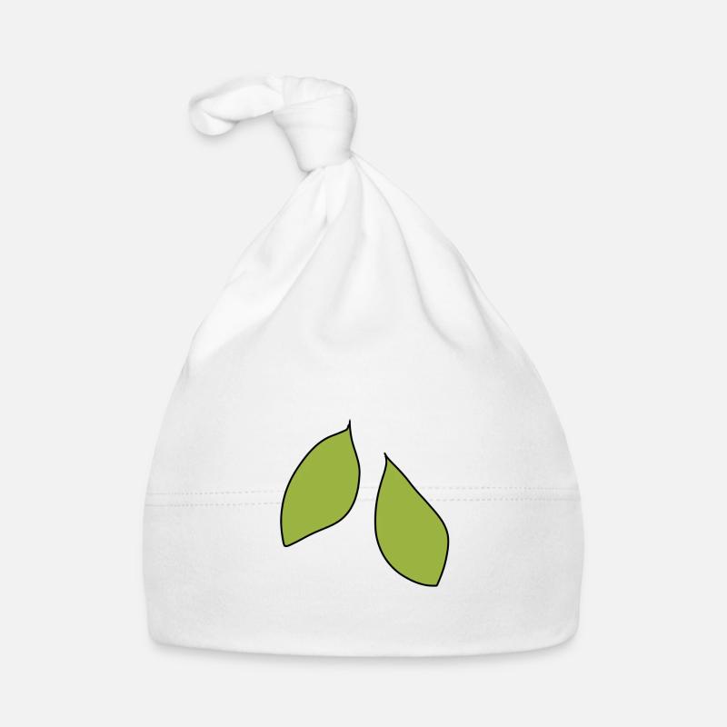Icône de feuille à deux feuilles Bonnet bio Bébé