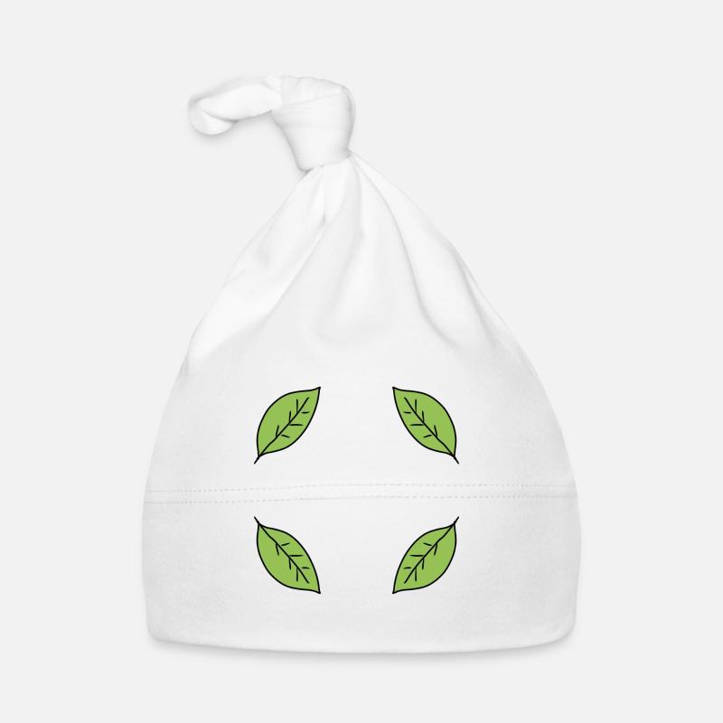 Leaf Frame Shape Leaves Nature Green Organic Baby Cap