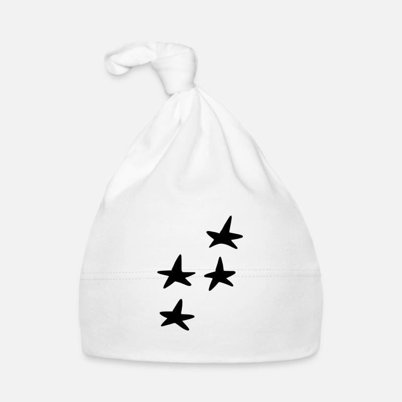 muster vier sterne stern symbol form Baby Bio-Mütze