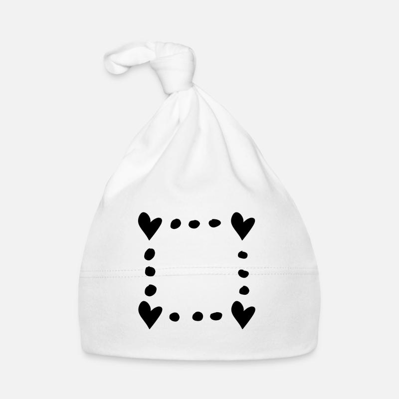 herz herzen symbol form liebe muster Baby Bio-Mütze