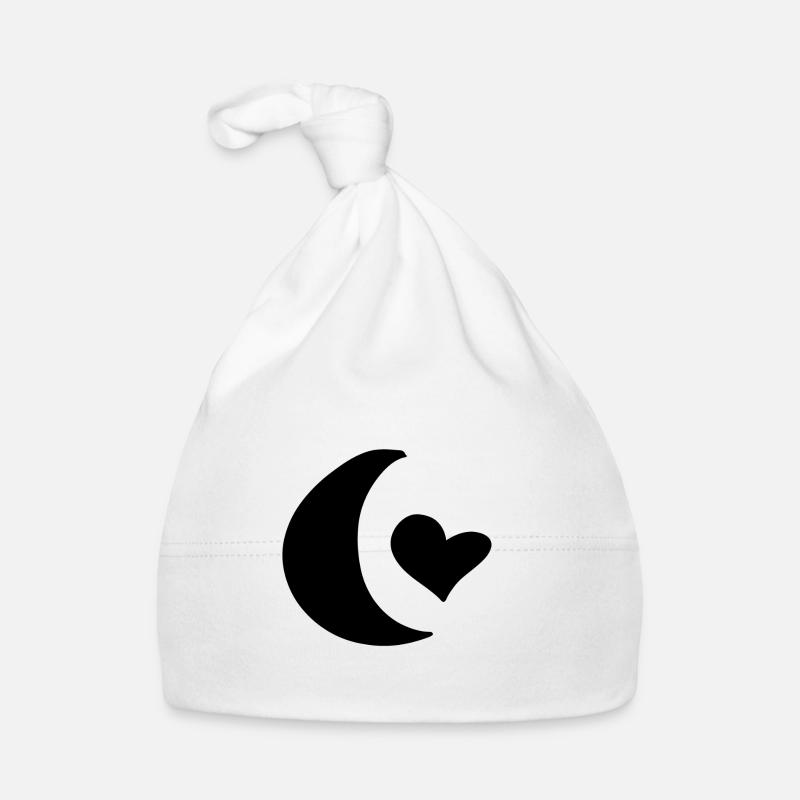 mond symbol Form liebe herz Baby Bio-Mütze