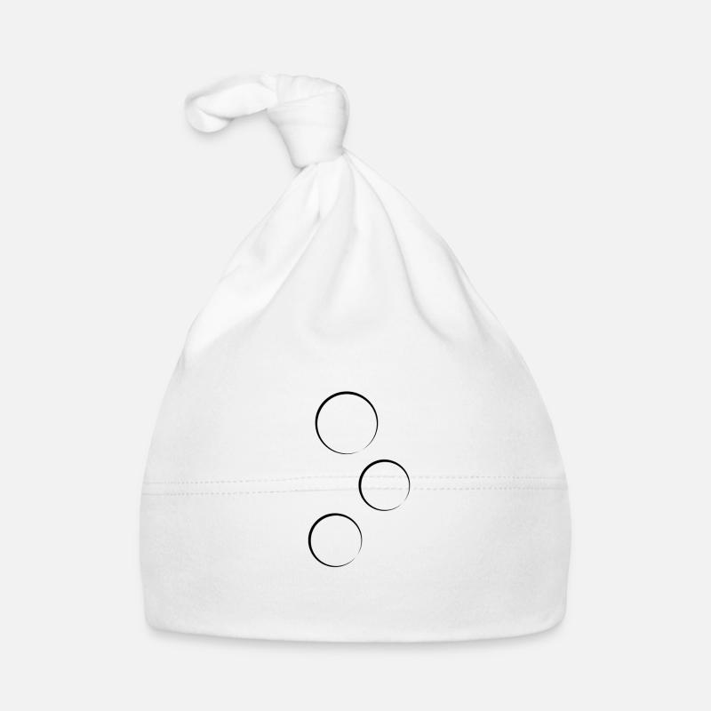 Circle Three Circles Shape Symbol Organic Baby Cap