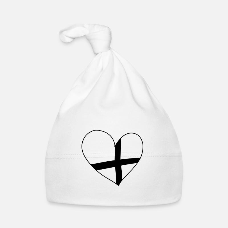Croix de pavé ruban Heart Lines Bonnet bio Bébé