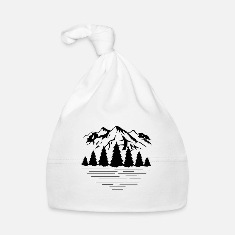 mountains Organic Baby Cap