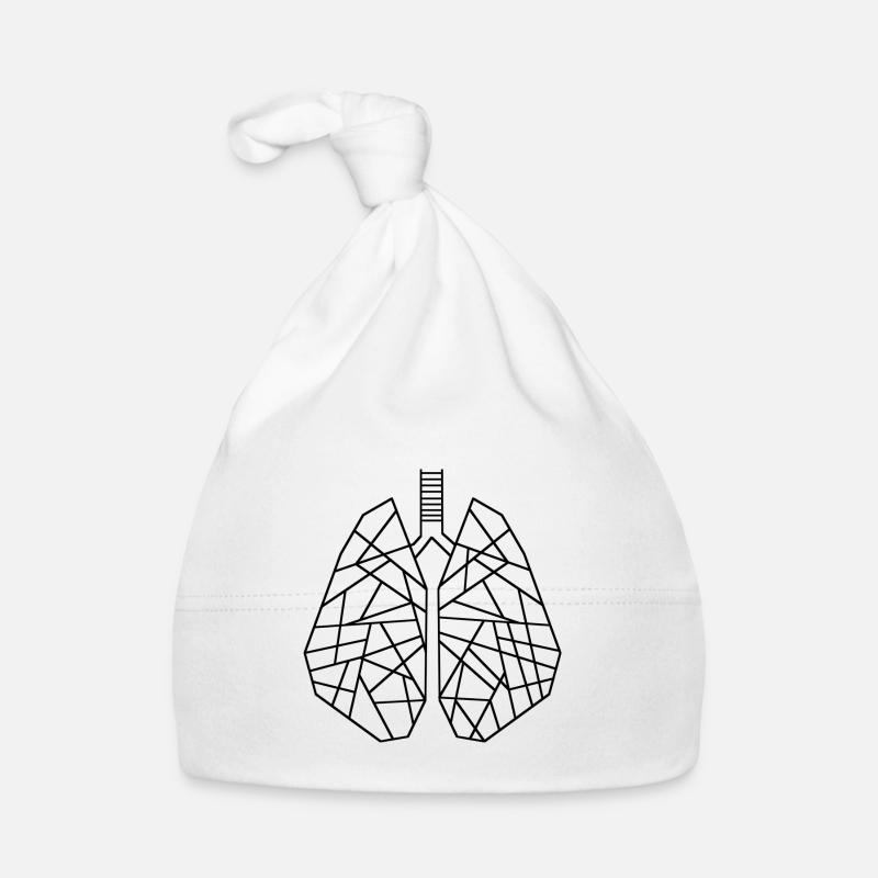 Lungs - Geometric Lungs Organic Baby Cap