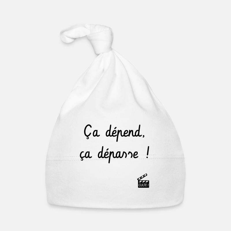 Ça dépend ça dépasse ! Le Père Noël est une ordure Bonnet bio Bébé
