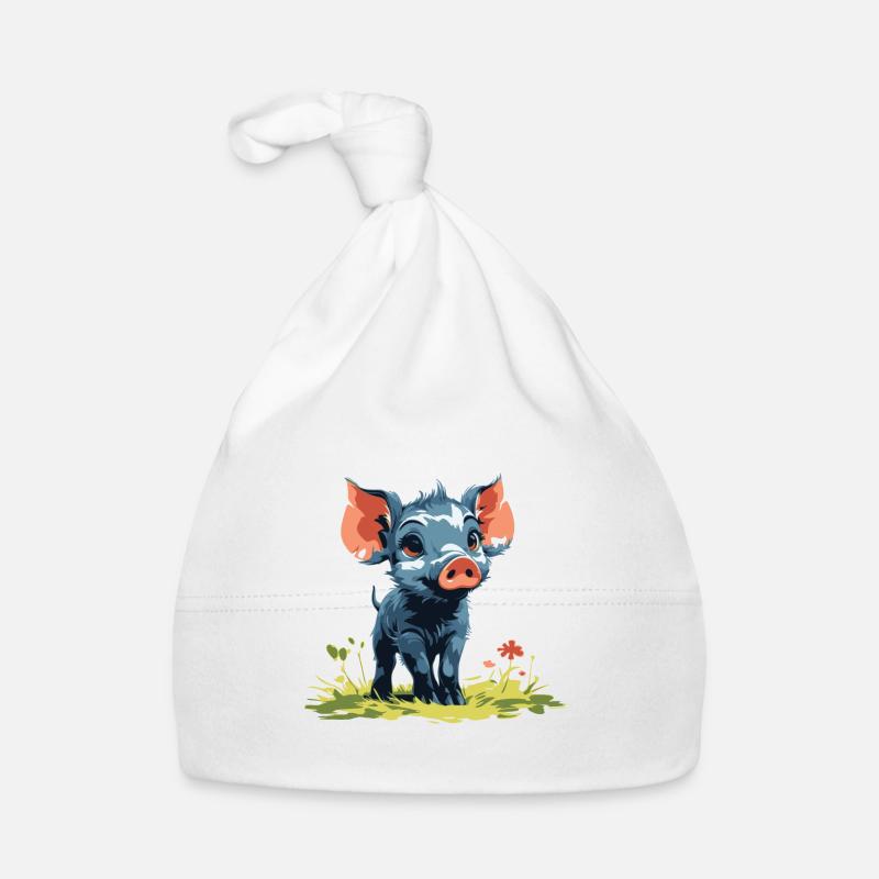 Bébé cochon Bonnet bio Bébé