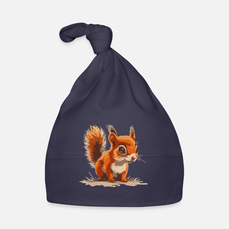 Squirrel Organic Baby Cap