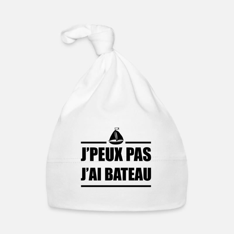 J'peux pas j ai bateau,humour Bonnet bio Bébé