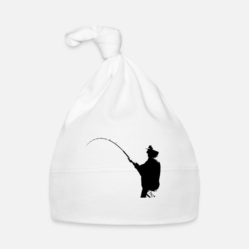 Fischer schwarzer Druck Baby Bio-Mütze