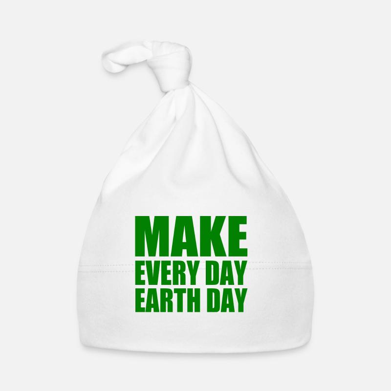 Make every day earth day Baby Bio-Mütze