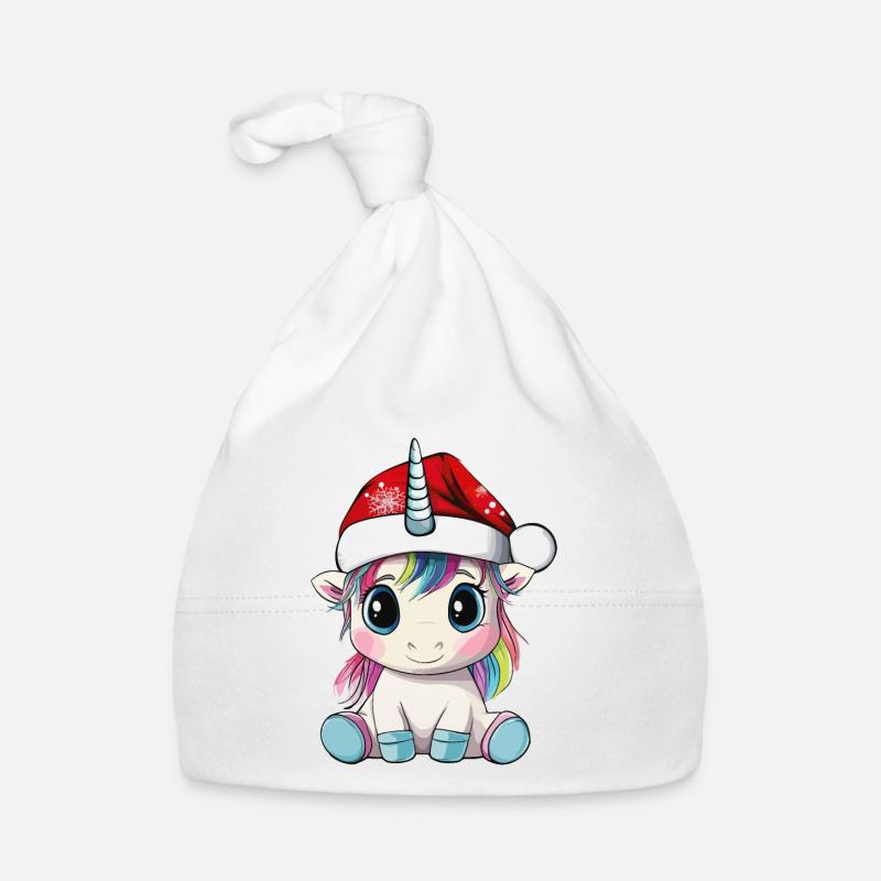 Licorne Noël mignon Noël mignon Bonnet bio Bébé