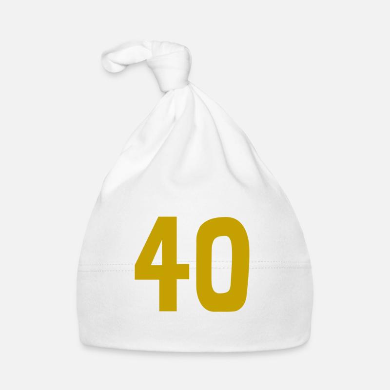 40. 40 YEARS. 40th ANNIVERSARY. 40TH ANNIVERSARY. Organic Baby Cap