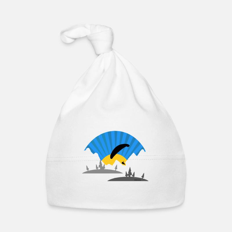 Paraglider pilot paragliding passion Organic Baby Cap