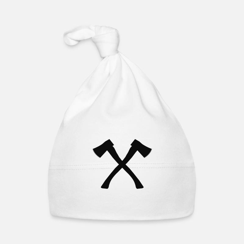 Crossed ax Organic Baby Cap